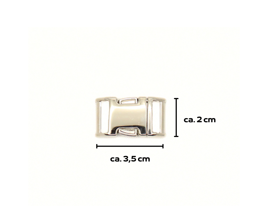 Halsband mit Metallschnalle, 2 cm